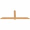 Ekena Millwork Eugene Smooth Timber Gable Bracket, Western Red Cedar, 84"W x 35"H x 1 1/2"D x 5 1/2"F, 10/12 Pitch GBW084X35X0206EUG00SWR - alternate 3